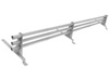 Zestaw ochrony rurowej o długości 200 cm, z 3 rzędami rur, do blachodachówki o module 330 mm / 30 mm