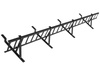 Zestaw płotka przeciwśniegowego o długości 150 cm i wysokości 20 cm, do blachy panelowej o module 380 mm / 35 mm