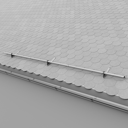 Zestaw ochrony rurowej z 1 rzędem rur do pokryć płaskich