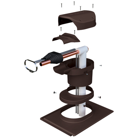 Przejście solarne i fotowoltaiczne Parotec do dachówki ceramicznej