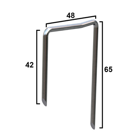Spinka do dachówek cementowych - typ U "duże"