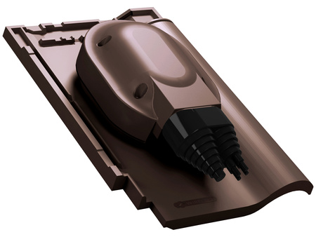 Przejście solarne i fotowoltaiczne Parotec do dachówki ceramicznej