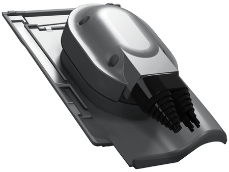 Przejście solarne i fotowoltaiczne Parotec do dachówki ceramicznej