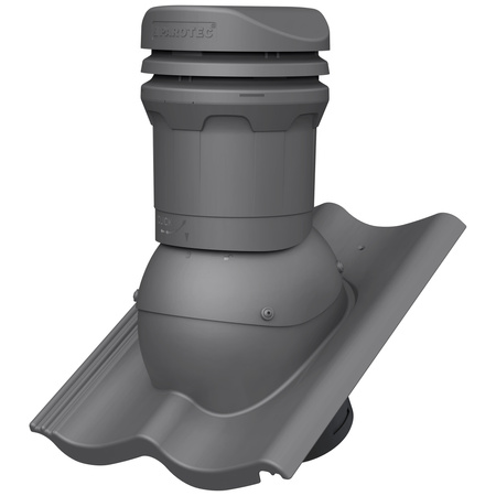 Kominek wentylacyjny niski DN125 mm Parotec do dachówki betonowej - Euronit Profil S