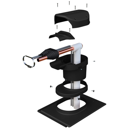 Przejście solarne i fotowoltaiczne Parotec do blachy trapezowej