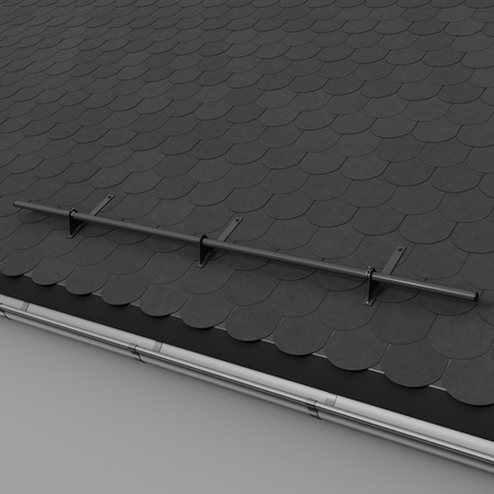 Zestaw ochrony rurowej z 1 rzędem rur do pokryć płaskich