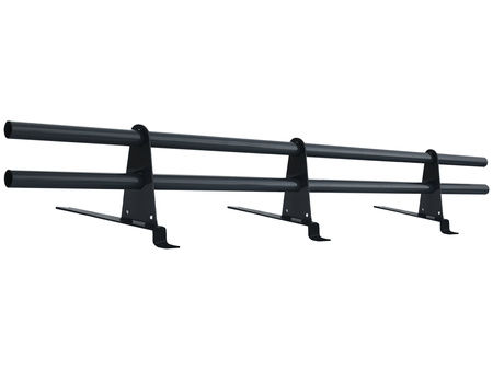 Zestaw ochrony rurowej o długości 150 cm, z 2 rzędami rur, do blachodachówki o module 350 mm / 20 mm