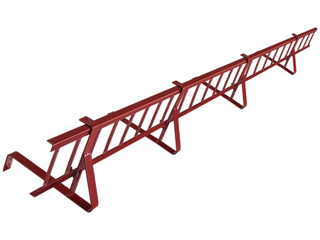 Zestaw płotka przeciwśniegowego o długości 150 cm i wysokości 20 cm, na dach pokryty karpiówką