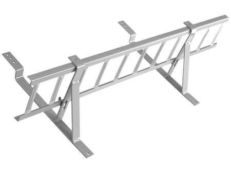 Zestaw płotka przeciwśniegowego o długości 150 cm i wysokości 20 cm, do blachy panelowej o module 380 mm / 35 mm