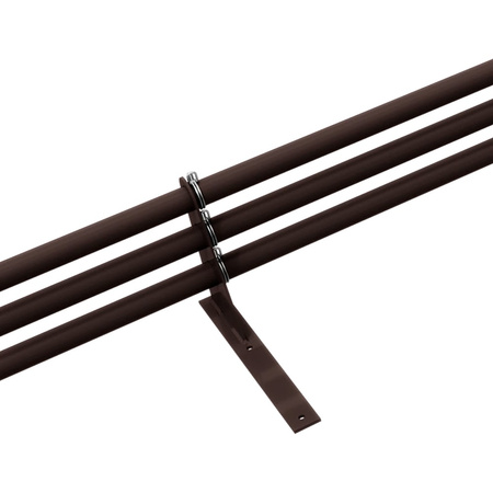 Zestaw ochrony rurowej z 3 rzędami rur do pokryć płaskich