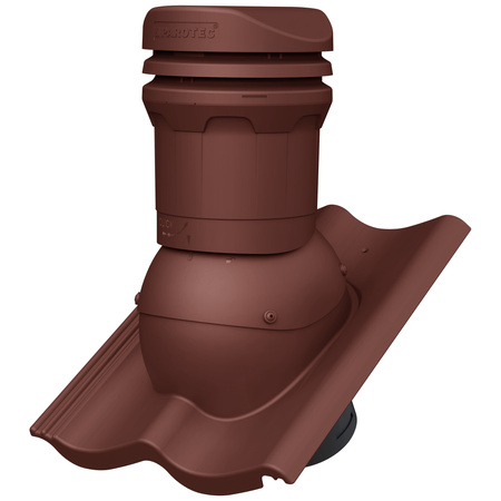 Kominek wentylacyjny niski DN125 mm Parotec do dachówki betonowej - Euronit Profil S