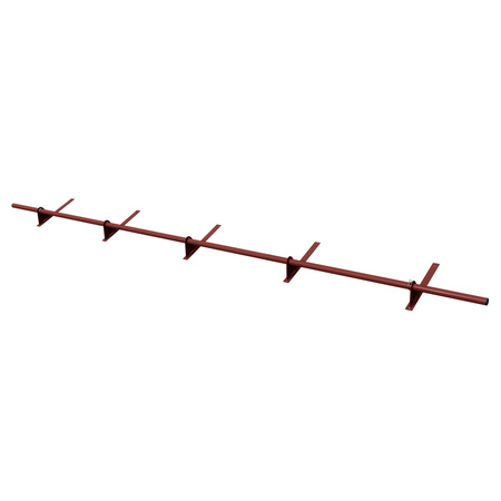 Zestaw ochrony rurowej z 1 rzędem rur do pokryć płaskich