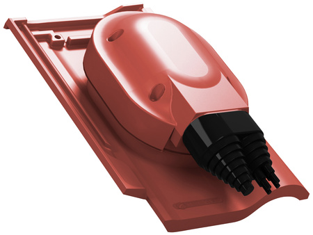 Przejście solarne i fotowoltaiczne Parotec do dachówki ceramicznej