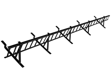 Zestaw płotka przeciwśniegowego o długości 200 cm i wysokości 20 cm, do blachy panelowej o module 380 mm / 35 mm