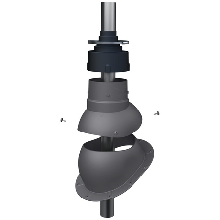 Przejście antenowe Parotec do blachy trapezowej