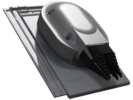 Przejście solarne i fotowoltaiczne Parotec do dachówki ceramicznej