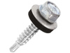 Wkręt samowiercący z podkładką do mocowania blach na zakład 4,8 mm x 19 mm - Wkręt-Met