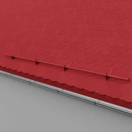 Zestaw ochrony rurowej z 1 rzędem rur do pokryć płaskich