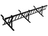 Zestaw płotka przeciwśniegowego o długości 150 cm i wysokości 20 cm, do blachy panelowej o module 380 mm / 35 mm