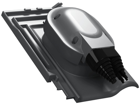 Przejście solarne i fotowoltaiczne Parotec do dachówki ceramicznej