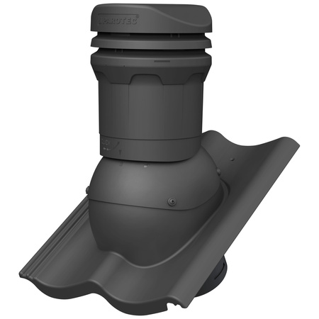 Kominek wentylacyjny niski DN125 mm Parotec do dachówki betonowej - Euronit Profil S