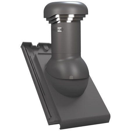 Kominek nieizolowany z odpływem kondensatu Tile Pro do dachówki ceramicznej o średnicy 125mm
