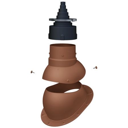 Przejście antenowe Parotec do blachy trapezowej