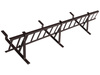 Zestaw płotka przeciwśniegowego o długości 150 cm i wysokości 20 cm, do blachy panelowej o module 380 mm / 35 mm