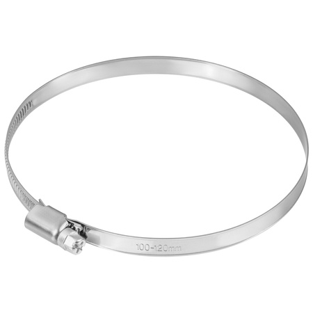 Opaski ślimakowe ze stali nierdzewnej W2 100–120 mm (10 szt.)
