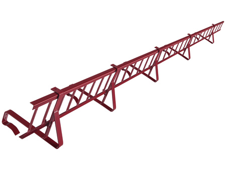 Zestaw płotka przeciwśniegowego o długości 200 cm i wysokości 15 cm, do dachówek betonowych i ceramicznych