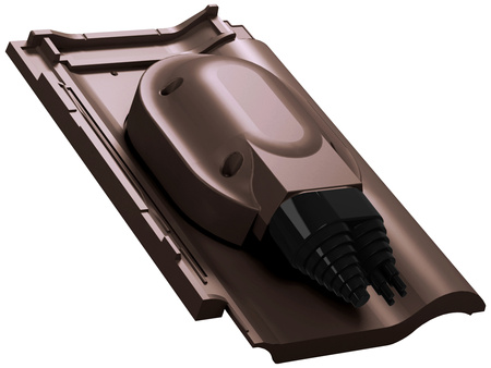 Przejście solarne i fotowoltaiczne Parotec do dachówki ceramicznej