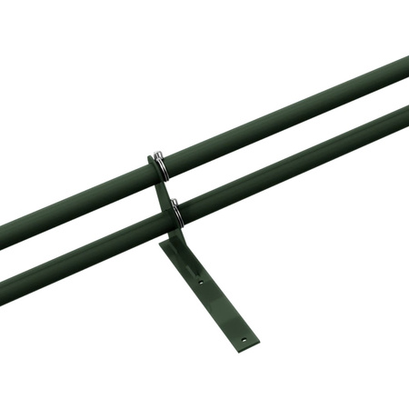 Zestaw ochrony rurowej z 2 rzędami rur do pokryć płaskich