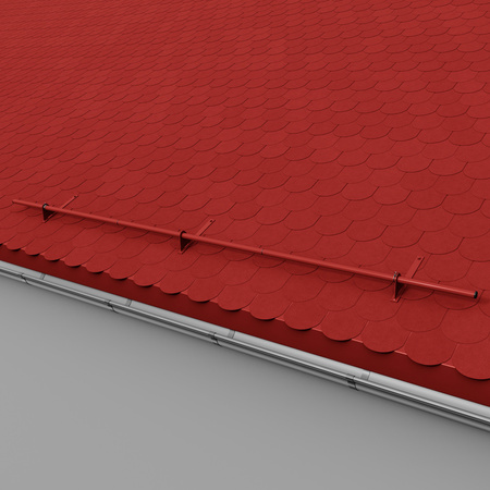 Zestaw ochrony rurowej z 1 rzędem rur do pokryć płaskich