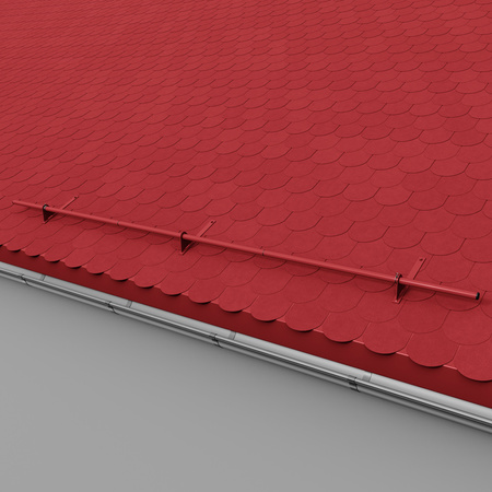 Zestaw ochrony rurowej z 1 rzędem rur do pokryć płaskich