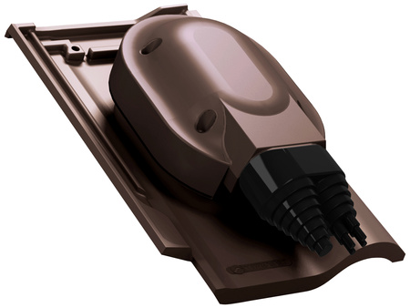 Przejście solarne i fotowoltaiczne Parotec do dachówki ceramicznej