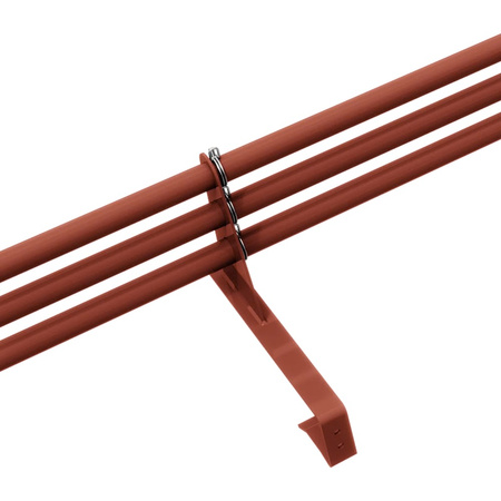 Zestaw ochrony rurowej z 3 rzędami rur do dachówek betonowych i ceramicznych