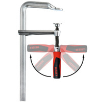 Ścisk śrubowy ślusarski stalowy BESSEY GZ z rękojeścią składaną