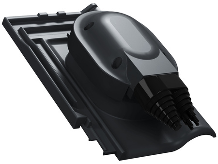 Przejście solarne i fotowoltaiczne Parotec do dachówki ceramicznej