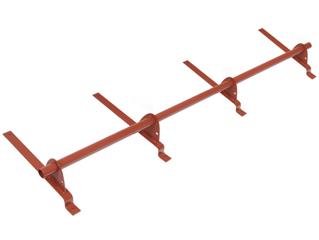 Zestaw ochrony rurowej o długości 150 cm, z 1 rzędem rur, do blachodachówki o module 400 mm / 20 mm