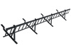 Zestaw płotka przeciwśniegowego o długości 150 cm i wysokości 20 cm, do blachy panelowej o module 380 mm / 35 mm