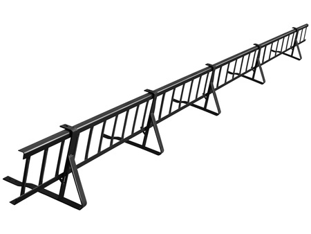 Zestaw płotka przeciwśniegowego o długości 200 cm i wysokości 20 cm, do dachówek betonowych i ceramicznych