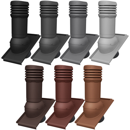 Kominek wentylacyjny z odpływem kondensatu DN125 mm Parotec do pokryć płaskich