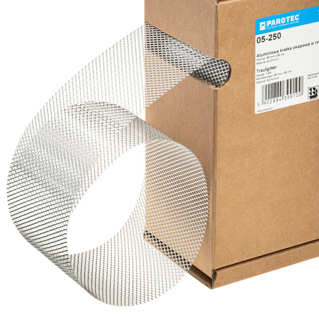 Aluminiowa kratka okapowa w rolce 80 mm x 60 mb