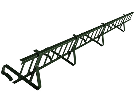 Zestaw płotka przeciwśniegowego o długości 150 cm i wysokości 15 cm, do dachówek betonowych i ceramicznych
