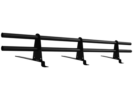 Zestaw ochrony rurowej o długości 150 cm, z 2 rzędami rur, do blachodachówki o module 350 mm / 20 mm