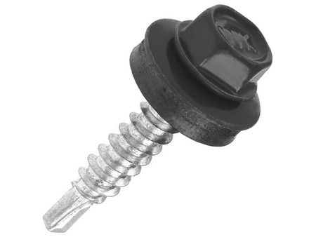 Wkręt samowiercący z podkładką do mocowania blach na zakład 4,8 mm x 19 mm - Wkręt-Met