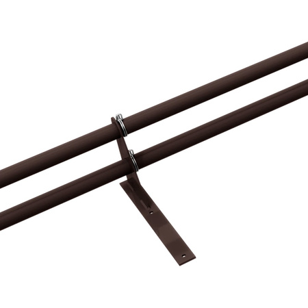 Zestaw ochrony rurowej z 2 rzędami rur do pokryć płaskich