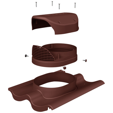 Wywietrznik połaciowy Parotec do blachodachówki