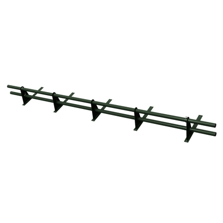 Zestaw ochrony rurowej z 2 rzędami rur do pokryć płaskich