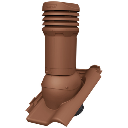 Kominek wentylacyjny z odpływem kondensatu DN125 mm Parotec do dachówki ceramicznej